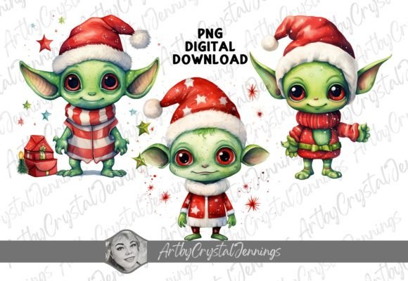 Download Christmas Holiday Space Alien Design PNG - Christmas Collection