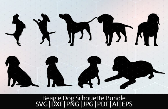 Download Beagle Dog Silhouette Bundle - Beagle dog Collection