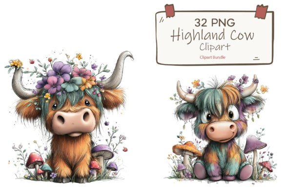 Download Floral Baby Cow Clipart Collection - Baby cow clipart Collection