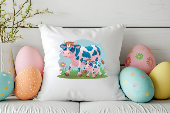 Download Mom and Baby Cow Clipart PNG - Baby cow clipart Collection