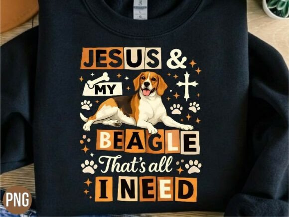 Download Jesus and My Beagle Dog Lover PNG Shirt - Premium Resources