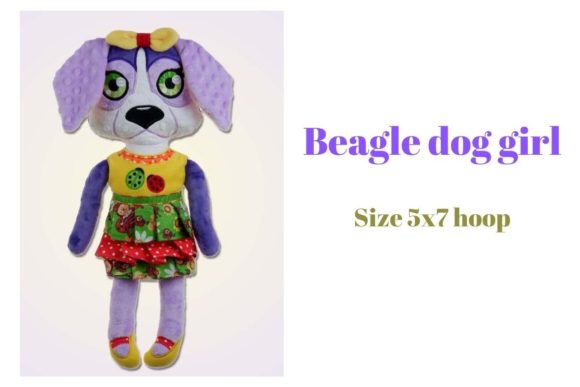 Download Beagle Dog Girl Doll ITH - Beagle dog Collection